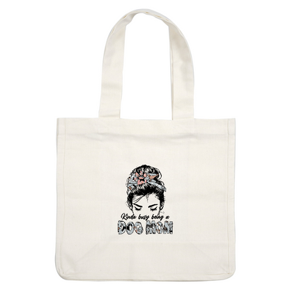 "Busy being a dog mom" shirt.DTF Transfers