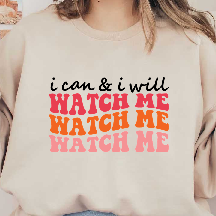 Watch Me Sticker PLAYFUL WATCH ME DTF TRANSFERS | COLORFUL BUBBLE LETTERS | MakeDTF