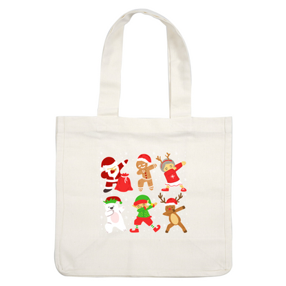 Celebrate the holidays with this cheerful lineup of festive characters, including Santa, gingerbread, elves, and adorable animals!DTF Transfers heat press transfers