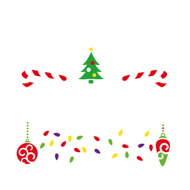 A playful holiday-themed design featuring the phrase "Most Likely to Get Drunk," adorned with festive elements like candy canes, a Christmas tree, and lights.DTF Transfersdtf regular irondtf regular iron