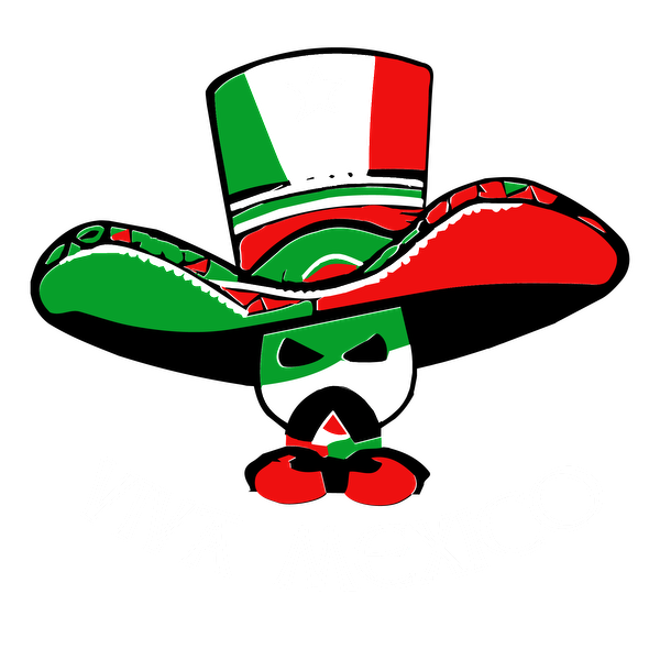 A vibrant graphic featuring a character in a large sombrero, celebrating Mexican pride with the text "Viva Mexico."dtf regular iron