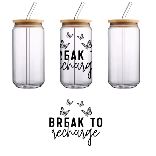 A shimmery blue sweater.UV Transfers