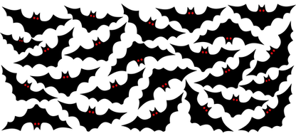 A dynamic illustration of particles represented by red dots in a black background, simulating movement and spacing in a 2D space.UV Transfers heat press transfers