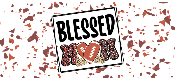 A vibrant graphic featuring stylish leopard print hearts, an illustration of hands holding a heart, and a playful background.UV Transfers heat press transfers