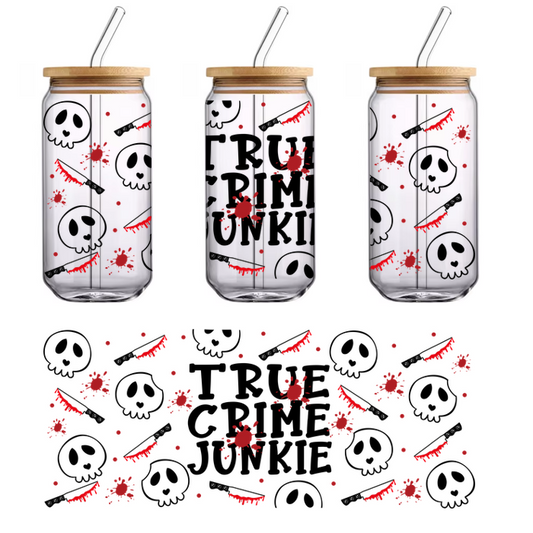 A playful, spooky pattern featuring red splashes, drips, and black elements, perfect for Halloween-themed decorations or apparel.UV Transfersdtf regular iron