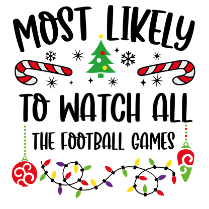 A festive illustration featuring a Christmas tree and candy canes, adorned with colorful ornaments and lights, perfect for holiday cheer!DTF Transfers dtf transfers dtf prints