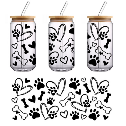 Black container for broken glass and recycling.,UV Transfers