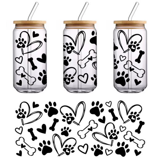 Black container for broken glass and recycling.,UV Transfers