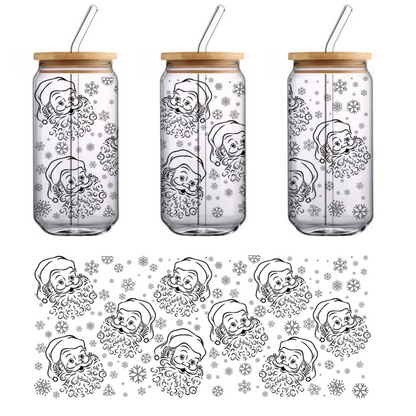 Una ilustración simple de contorno negro de una taza de café humeante, perfecta para diseños con temática de cafetería o inspiración para el café de la mañana. Transferencias UV