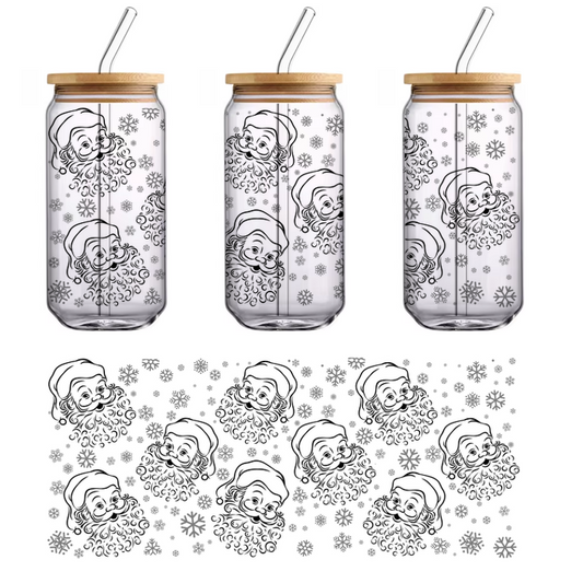 Una ilustración simple de contorno negro de una taza de café humeante, perfecta para diseños con temática de cafetería o inspiración para el café de la mañana. Transferencias UV