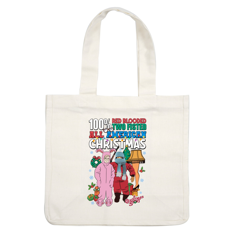 Celebrate the holidays with this vibrant "A Christmas Story" graphic tee featuring iconic characters ready for an All-American Christmas!DTF Transfers heat press transfers heat press transfers