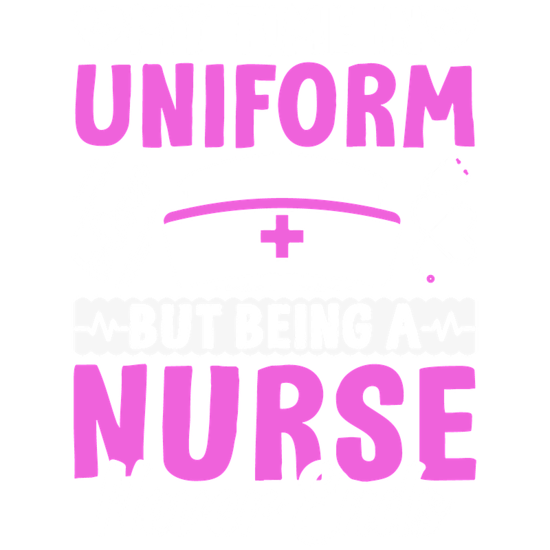 Celebrate the nursing profession with this vibrant design highlighting a nurse's enduring passion and pride, featuring bold text and heart motifs.DTF Transfers