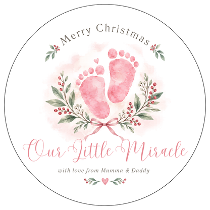XMAS1463-14 — Christmas watercolor DTF transfer design; all lettering supplied as shown; physical transfer only