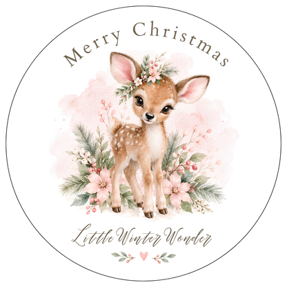 XMAS1463-16 — Christmas watercolor DTF transfer design; all lettering supplied as shown; physical transfer only