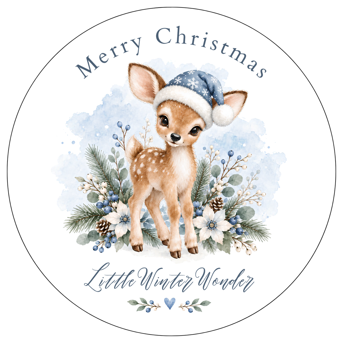 XMAS1463-17 — Baby's First Christmas DTF transfer design; names and year where shown are fixed artwork; garment not included
