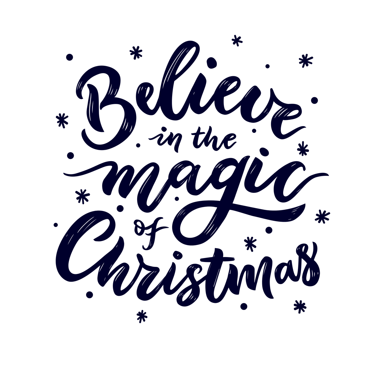 XMAS1467-1 Christmas lettering DTF transfer artwork; physical transfer only; garment not included