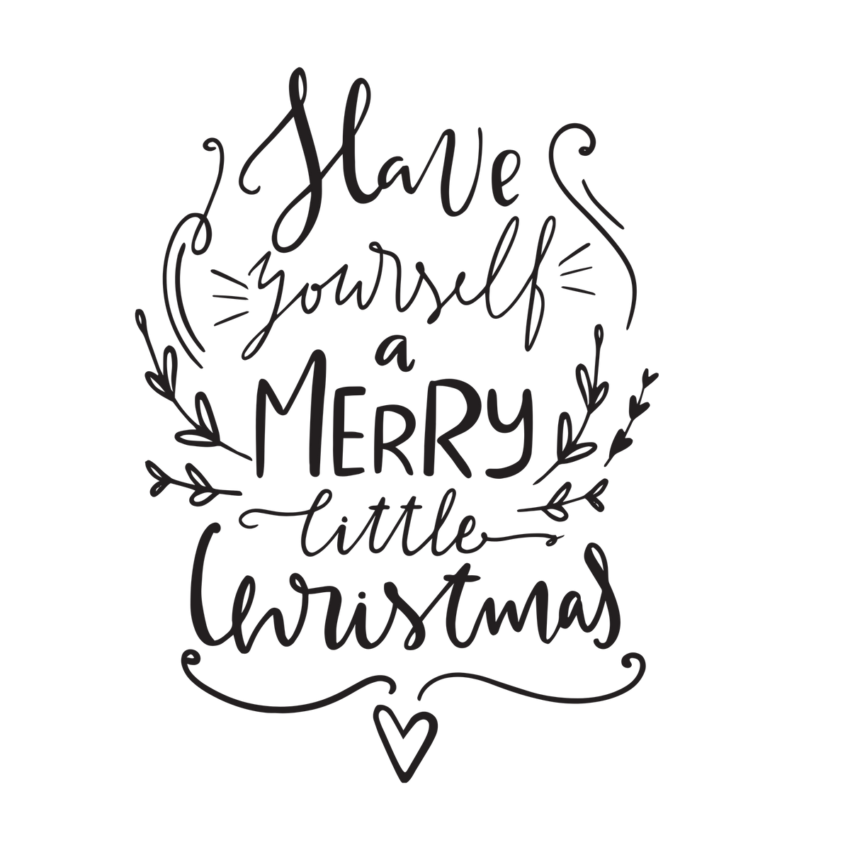 XMAS1467-12 Christmas lettering DTF transfer artwork; physical transfer only; garment not included