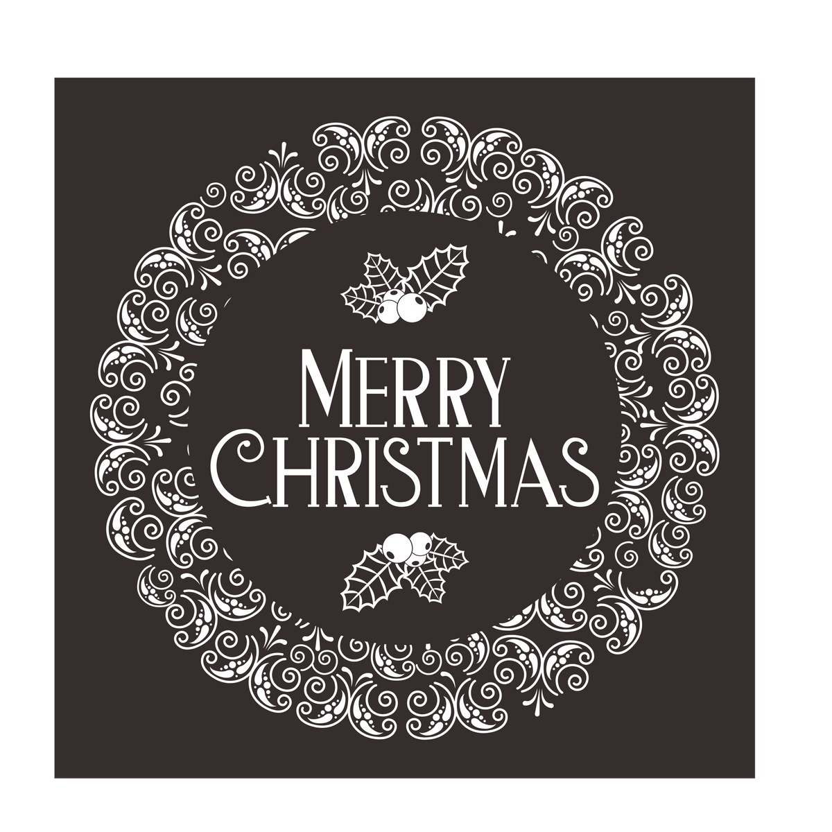 Christmas lettering DTF transfer design XMAS1467-19. Physical transfer only.