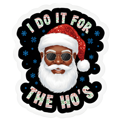 Black Santa Christmas DTF transfer design XMAS1468-2. Physical transfer only.