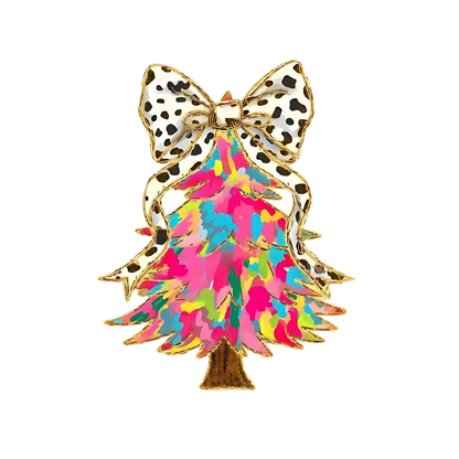 Whimsical Christmas tree DTF transfer design XMAS1470-1. Physical transfer only.