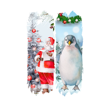 Christmas character brushstroke panel DTF transfer XMAS1473-5. Physical transfer only.