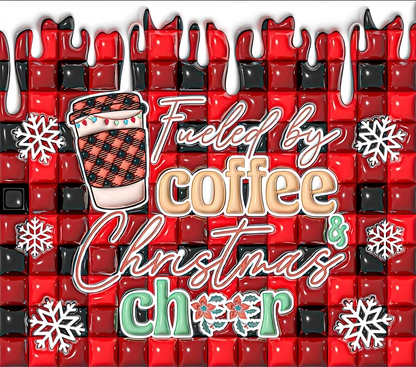Christmas hot cocoa rectangular textile DTF transfer design XMAS1474-5. Physical transfer only.