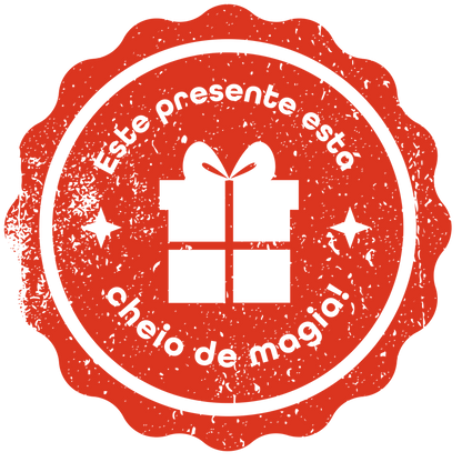 Christmas stamp-style badge DTF transfer design XMAS1478-11. Printed textile transfer only.