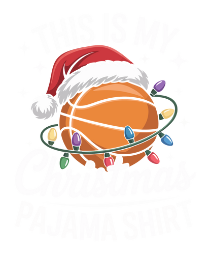 Christmas sports ball DTF transfer design XMAS1479-1. Physical textile transfer only.
