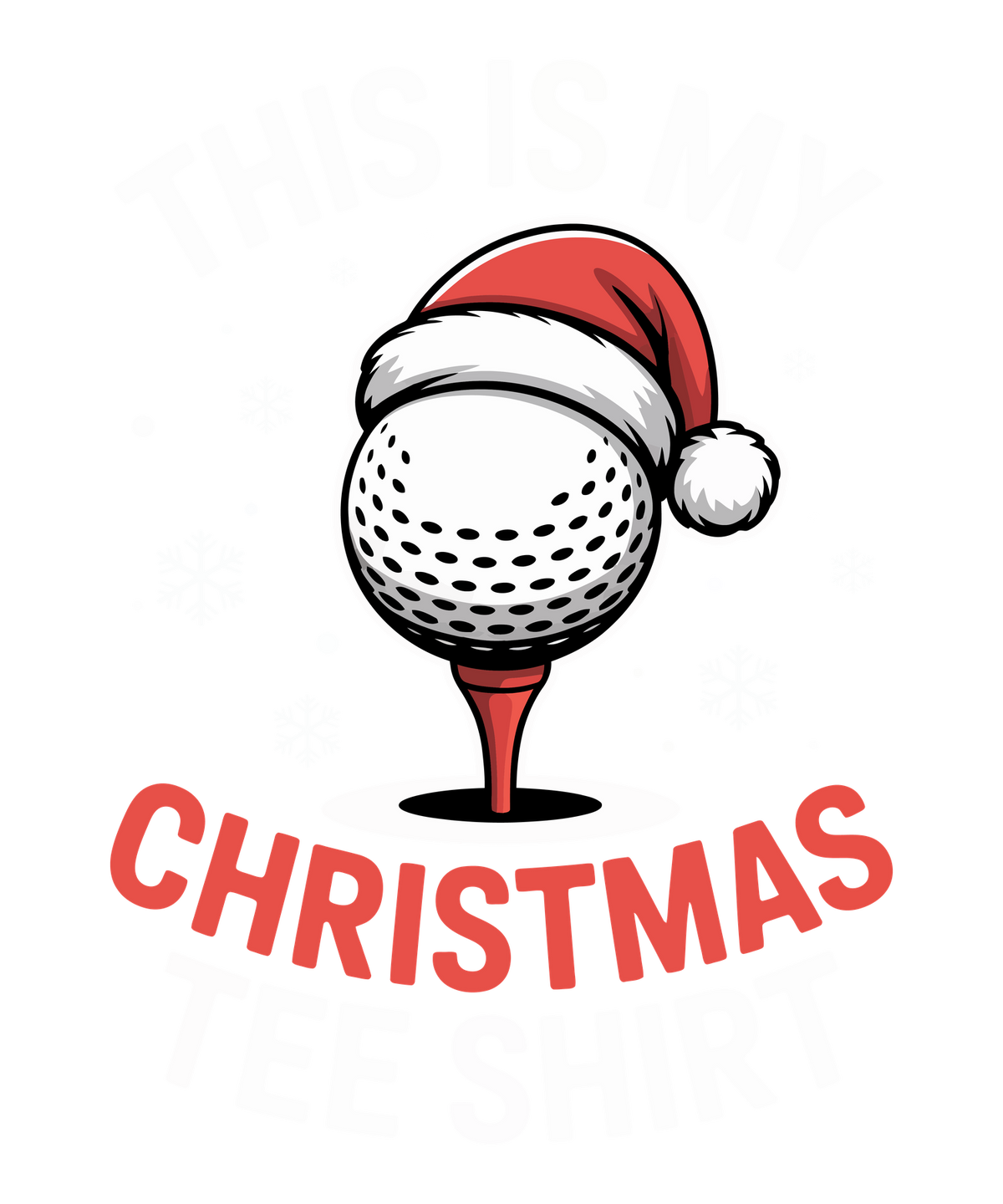 Christmas sports ball DTF transfer design XMAS1479-3. Physical textile transfer only.