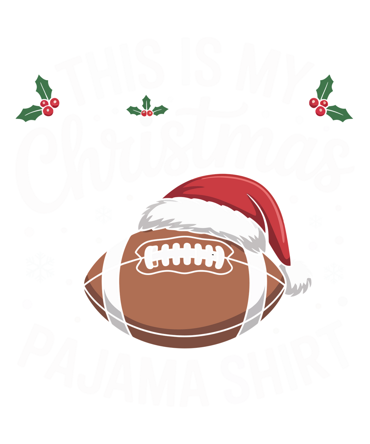 Christmas sports ball DTF transfer design XMAS1479-4. Physical textile transfer only.