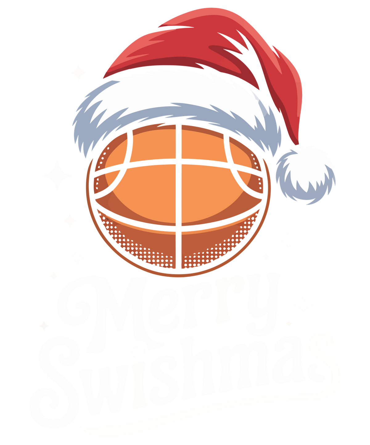 Christmas sports ball DTF transfer design XMAS1479-7. Physical textile transfer only.