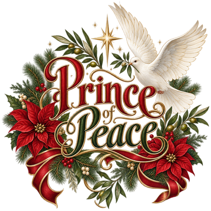Christian Christmas greeting and nativity DTF transfer design XMAS1481-42. Physical textile transfer only.
