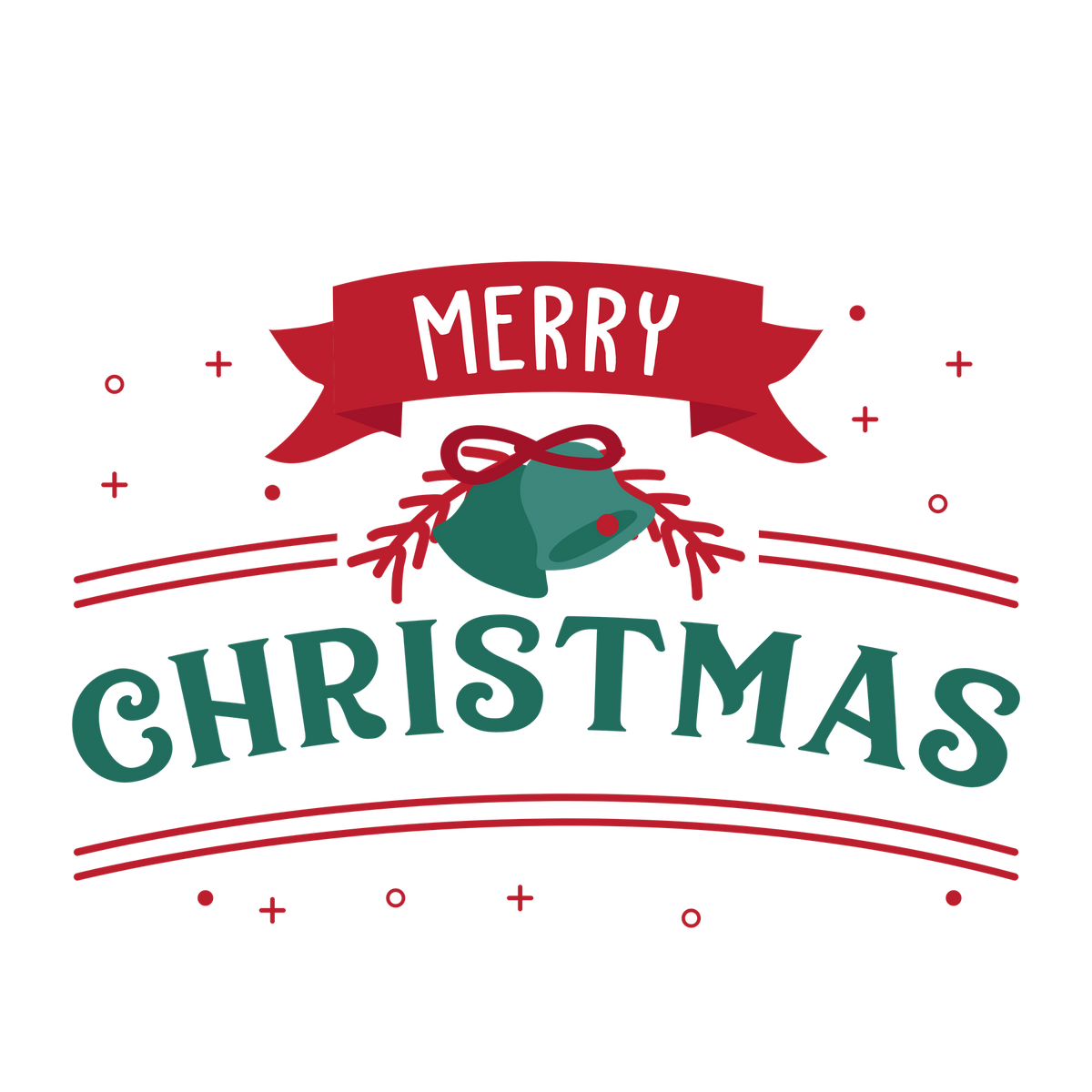Red and green Christmas saying DTF transfer design XMAS1485-20. Physical textile transfer only.