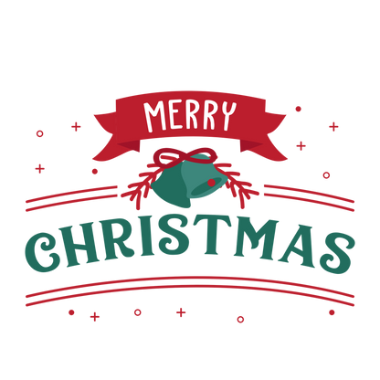 Red and green Christmas saying DTF transfer design XMAS1485-20. Physical textile transfer only.