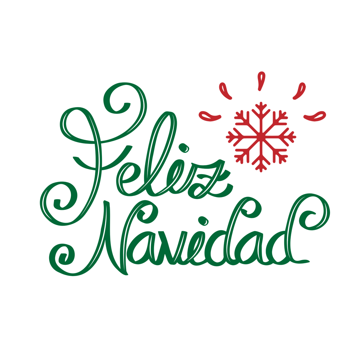 Red and green Christmas saying DTF transfer design XMAS1485-29. Physical textile transfer only.
