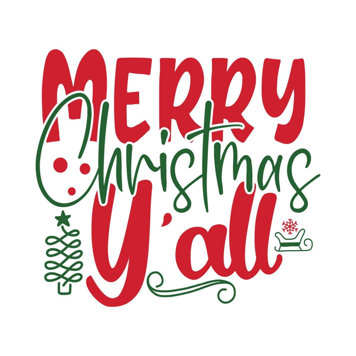 Classic Christmas saying DTF transfer design XMAS1486-15. Physical textile transfer only.