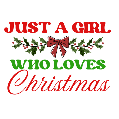 Classic Christmas saying DTF transfer design XMAS1486-19. Physical textile transfer only.