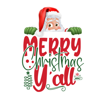 Classic Christmas saying DTF transfer design XMAS1486-22. Physical textile transfer only.