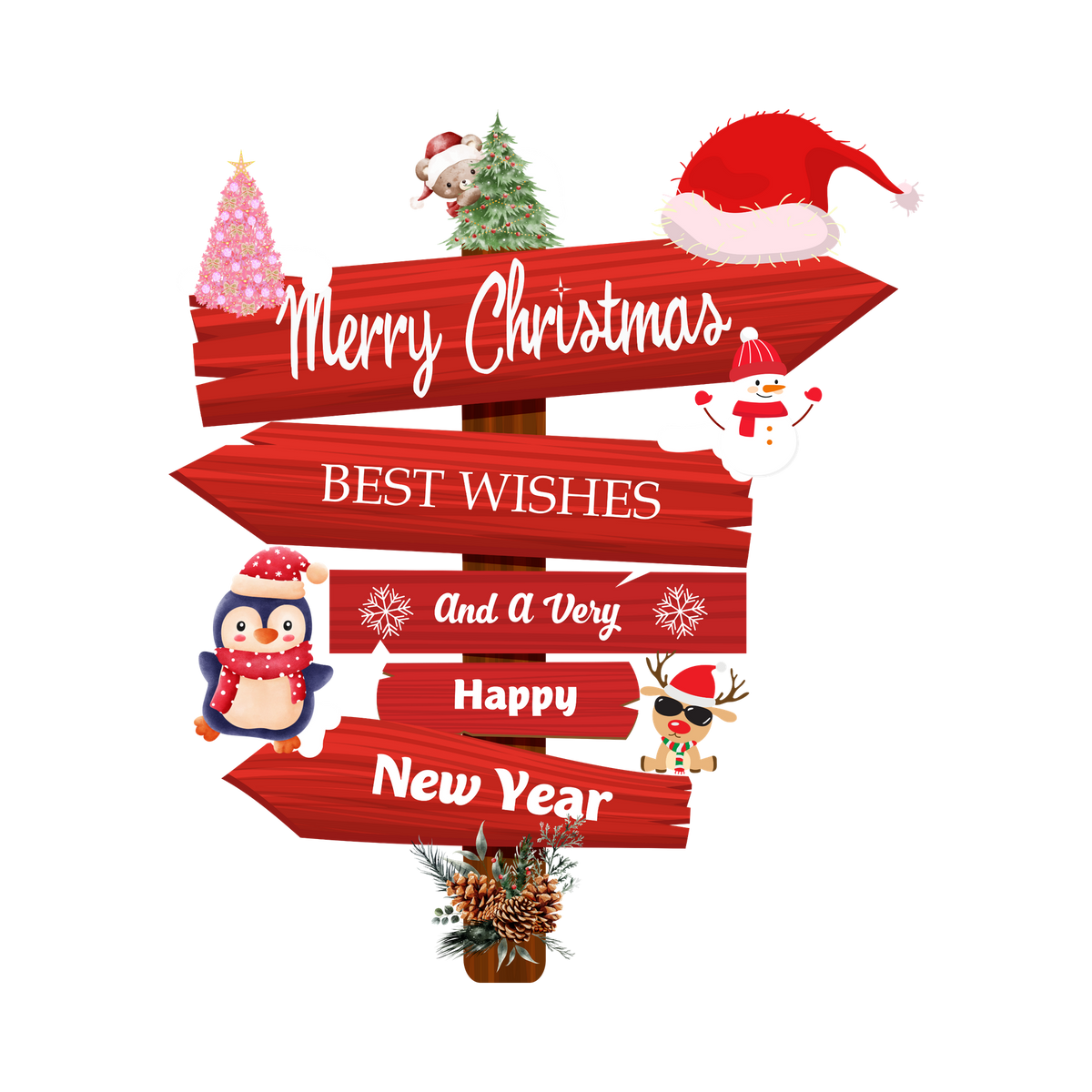 Classic Christmas saying DTF transfer design XMAS1486-26. Physical textile transfer only.