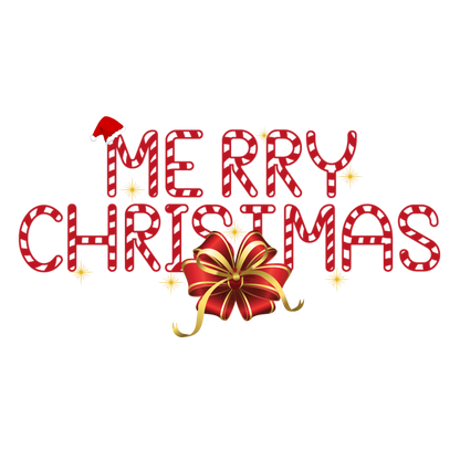 Classic Christmas saying DTF transfer design XMAS1486-28. Physical textile transfer only.