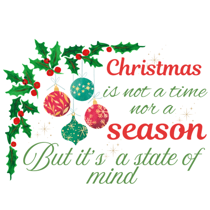 Classic Christmas saying DTF transfer design XMAS1486-3. Physical textile transfer only.