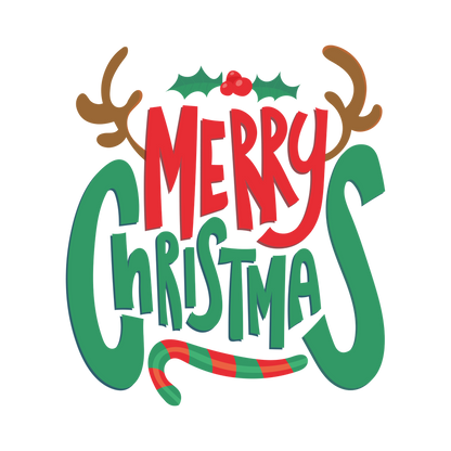 Classic Christmas saying DTF transfer design XMAS1486-31. Physical textile transfer only.