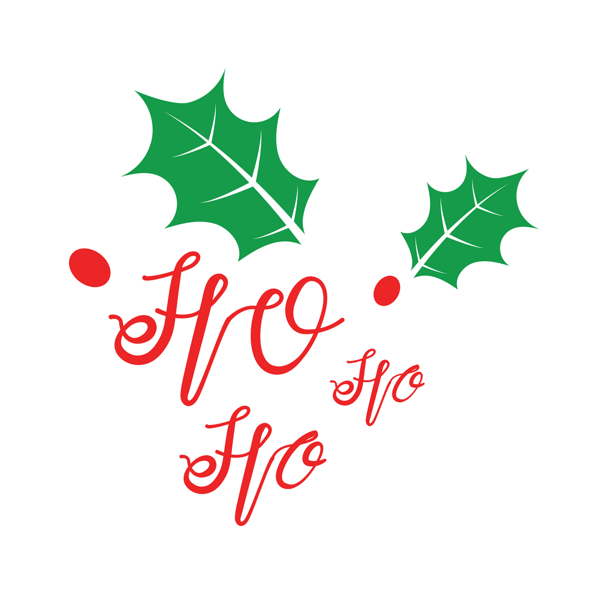 Classic Christmas saying DTF transfer design XMAS1486-6. Physical textile transfer only.
