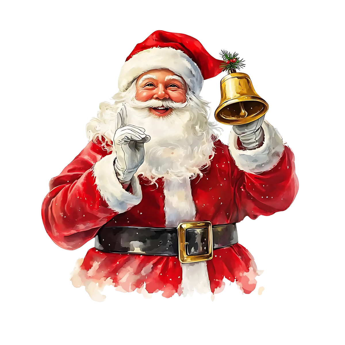 Classic Santa Christmas DTF transfer, pattern XMAS1489-1