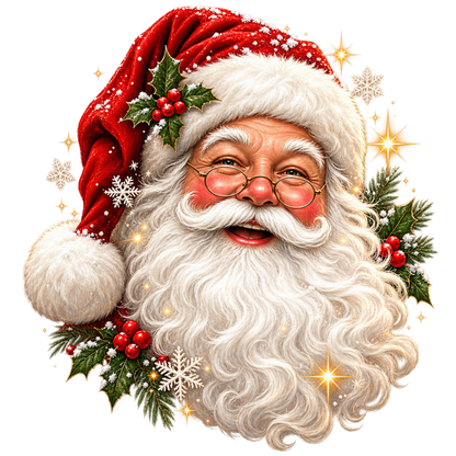 Classic Santa Christmas DTF transfer, pattern XMAS1489-5