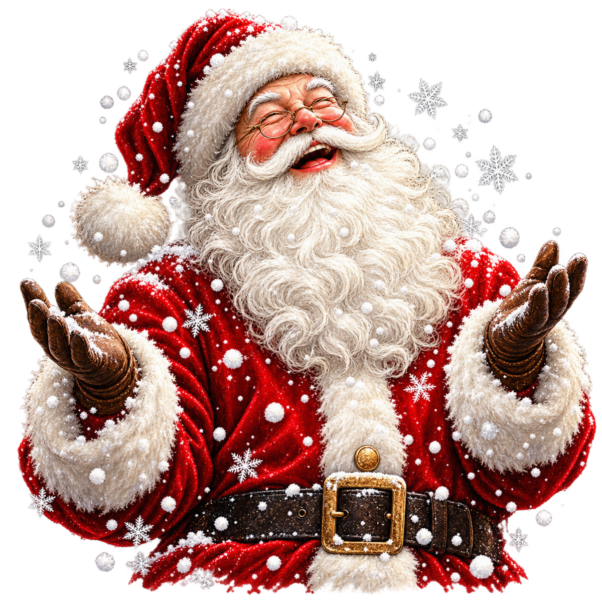 Classic Santa Christmas DTF transfer, pattern XMAS1489-6