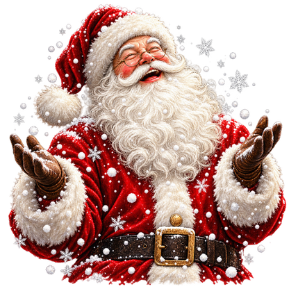Classic Santa Christmas DTF transfer, pattern XMAS1489-6