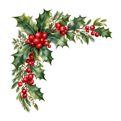 Cozy Christmas watercolor DTF transfer, pattern XMAS1492-24
