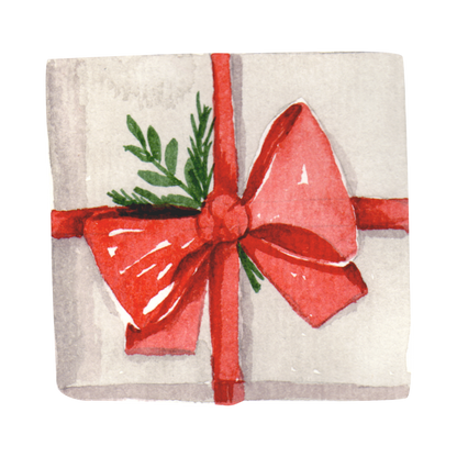 Cozy watercolor Christmas object DTF transfer, pattern XMAS1495-1