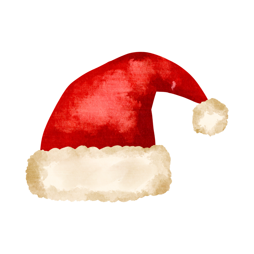 Cozy watercolor Christmas object DTF transfer, pattern XMAS1495-22